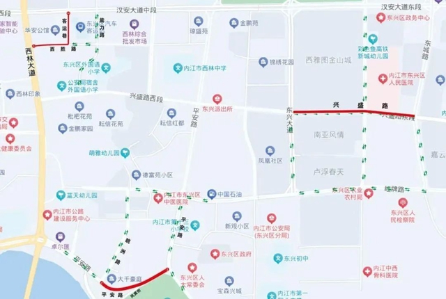 內(nèi)江市民注意！城區(qū)四條道路即將實(shí)施交通管制