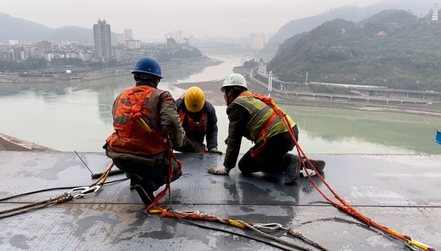 元旦不停工！川南第一高樓已修成這樣，300余名建設(shè)者奮戰(zhàn)一線(圖3)